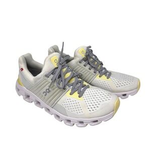 On Cloudswift Womens 9.5 Running Shoes White Yellow Helion CloudTec Sneakers